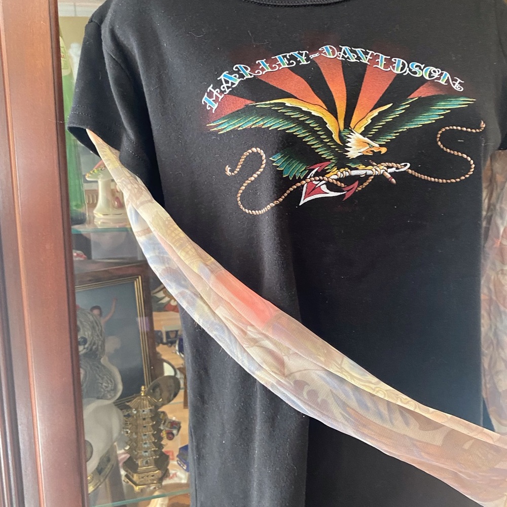 Vintage HarleyDavidson Tattoo Sleeve T-shirt